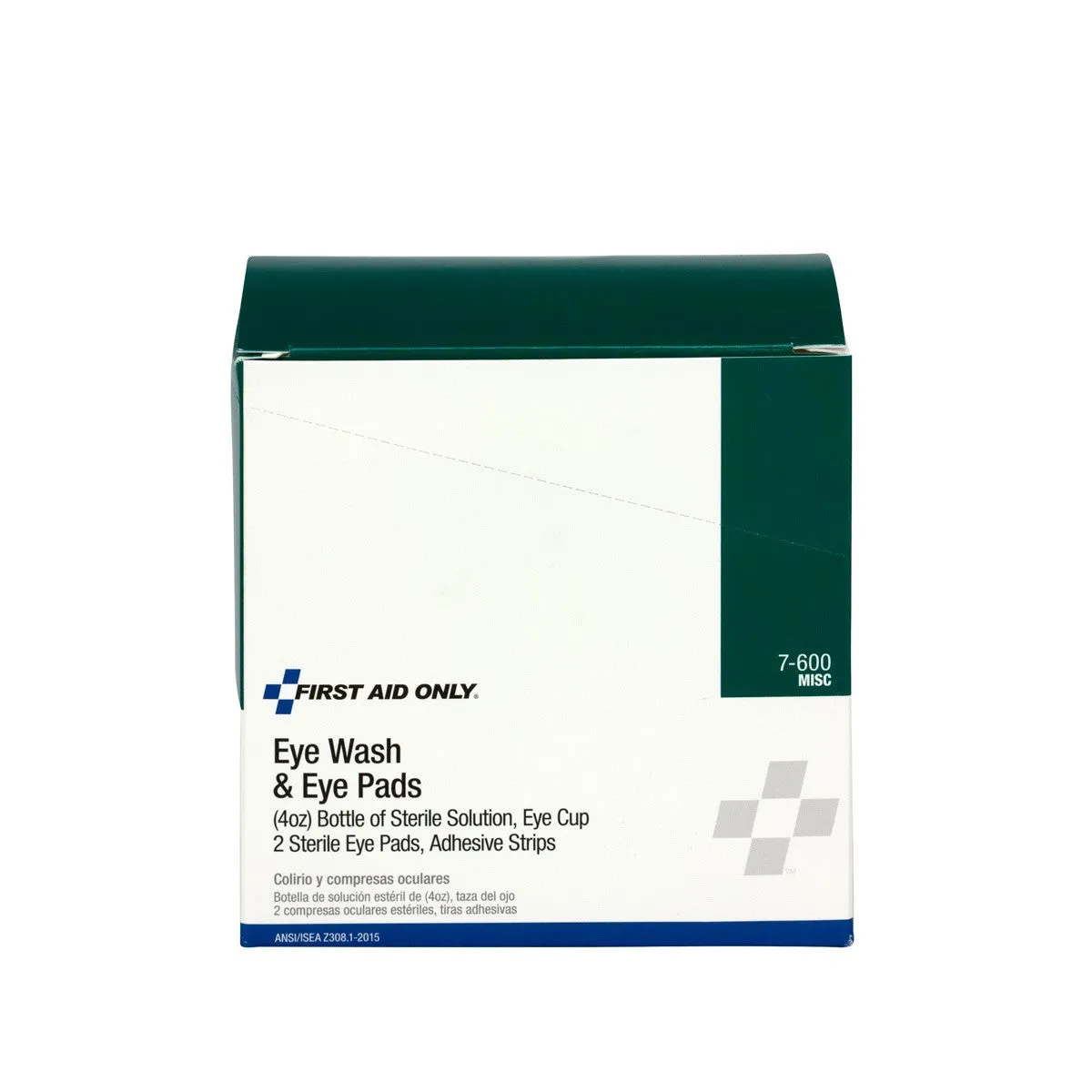 10 Piece Eye Wash Kit - 4 Oz. Eyewash, Eye Pads & Adhesive Strips, 1 Set/Box - W-7-600