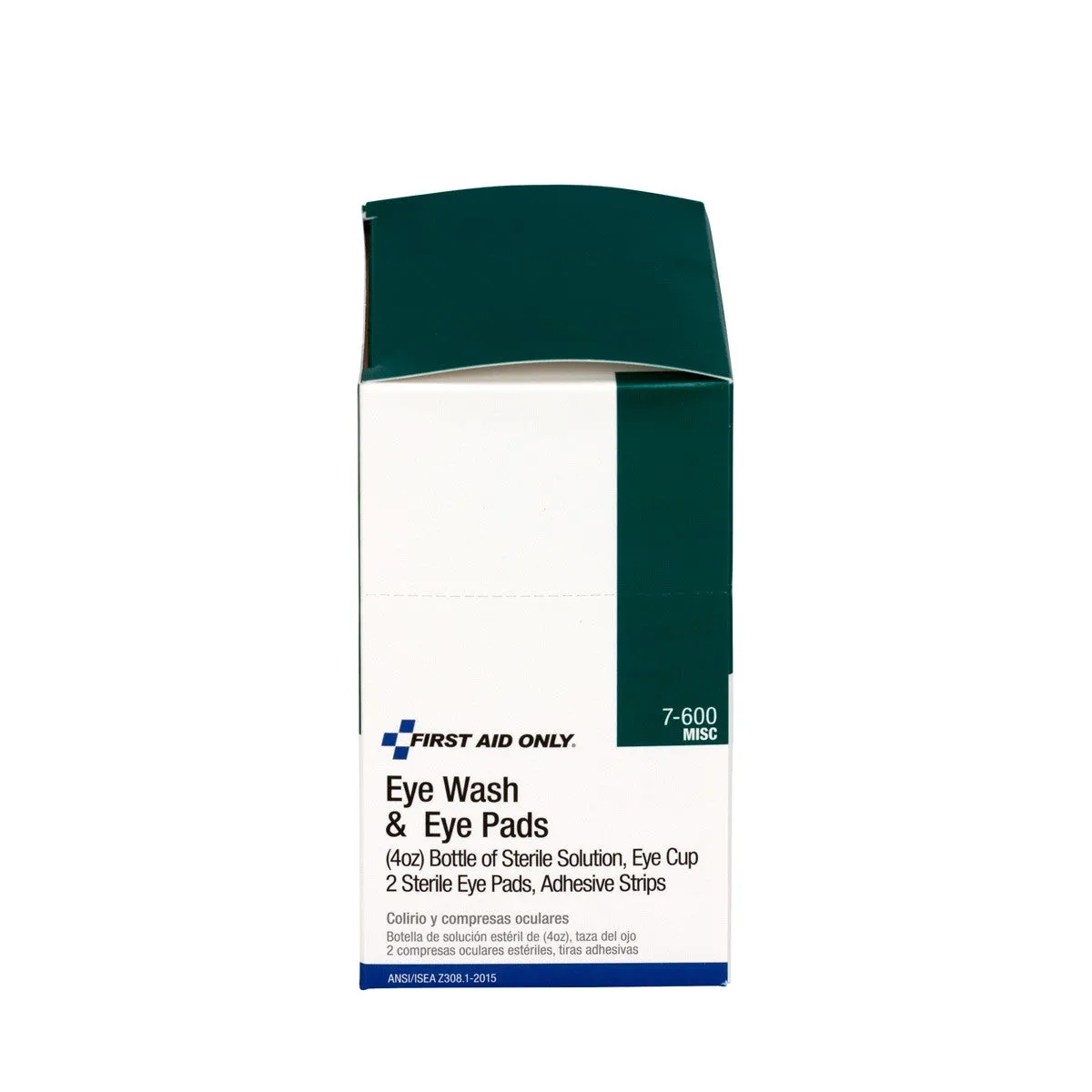 10 Piece Eye Wash Kit - 4 Oz. Eyewash, Eye Pads & Adhesive Strips, 1 Set/Box - W-7-600