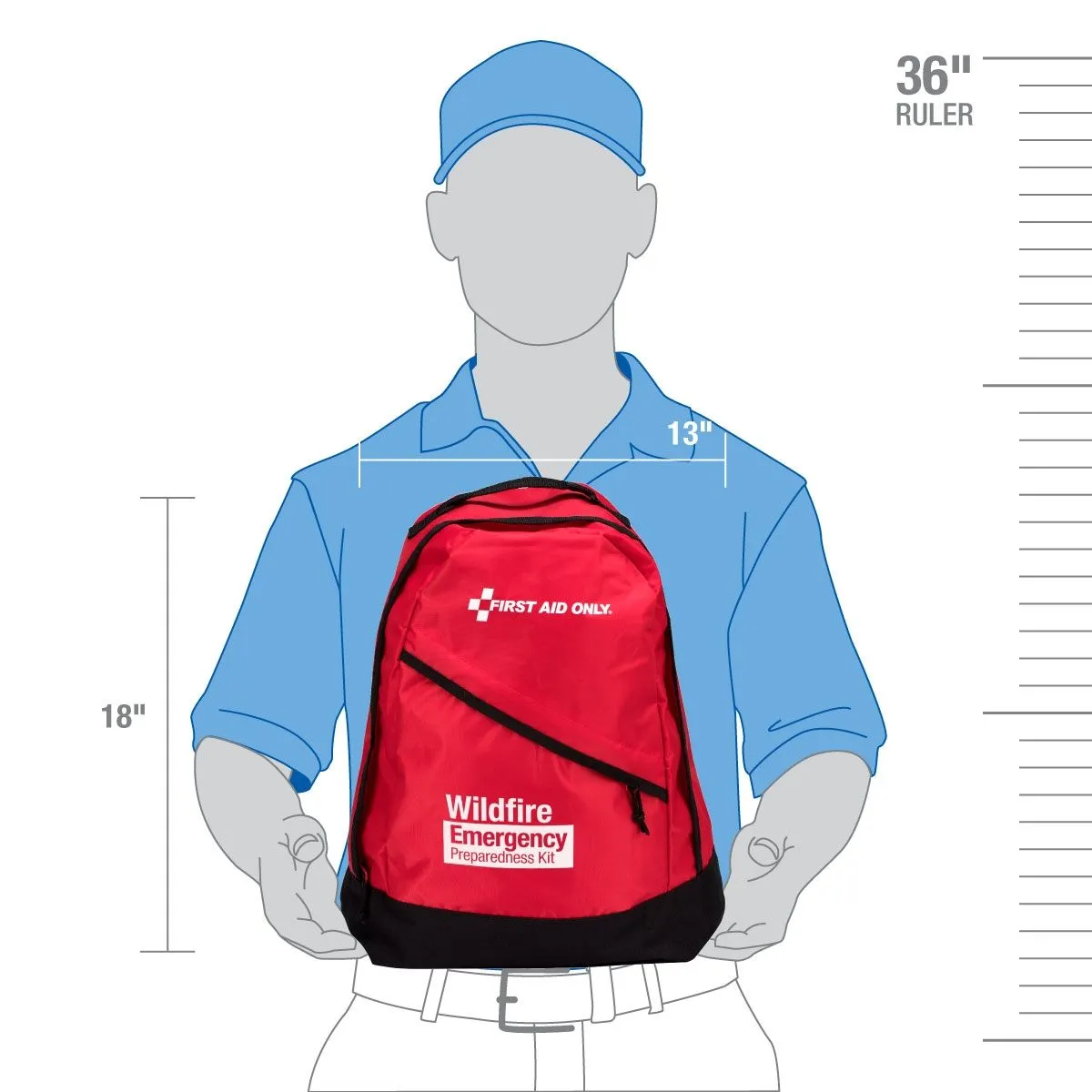 2 Person Emergency Preparedness Wildfire Backpack - W-91058