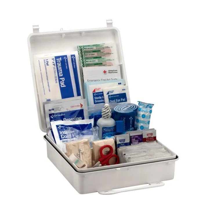 50 Person Bulk Plastic First Aid Kit, ANSI Compliant - W-90566