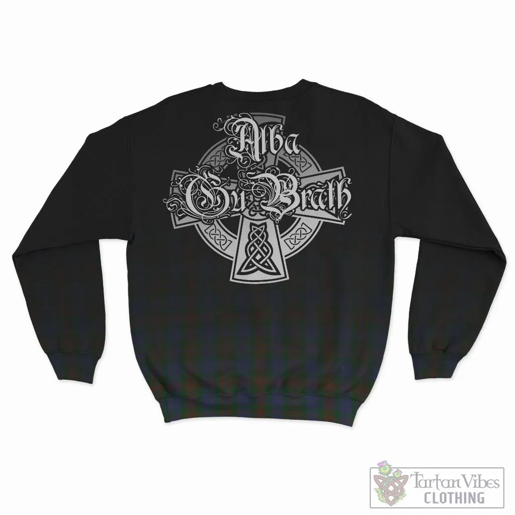 Buchanan Hunting Tartan Sweatshirt Featuring Alba Gu Brath Family Crest Celtic Inspired