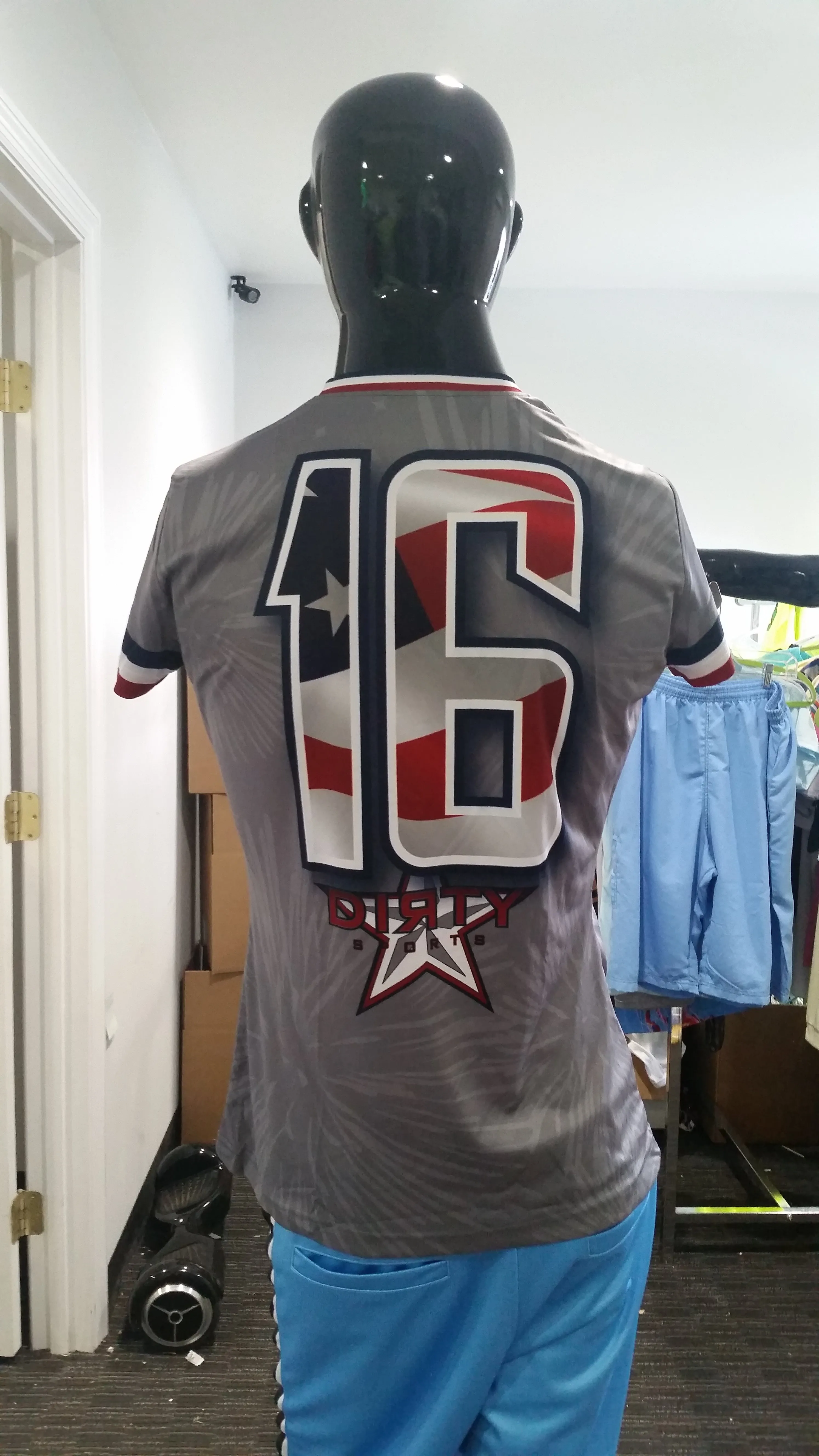 Elite, Ladies, Patriotic Gray - Custom Full-Dye Jersey