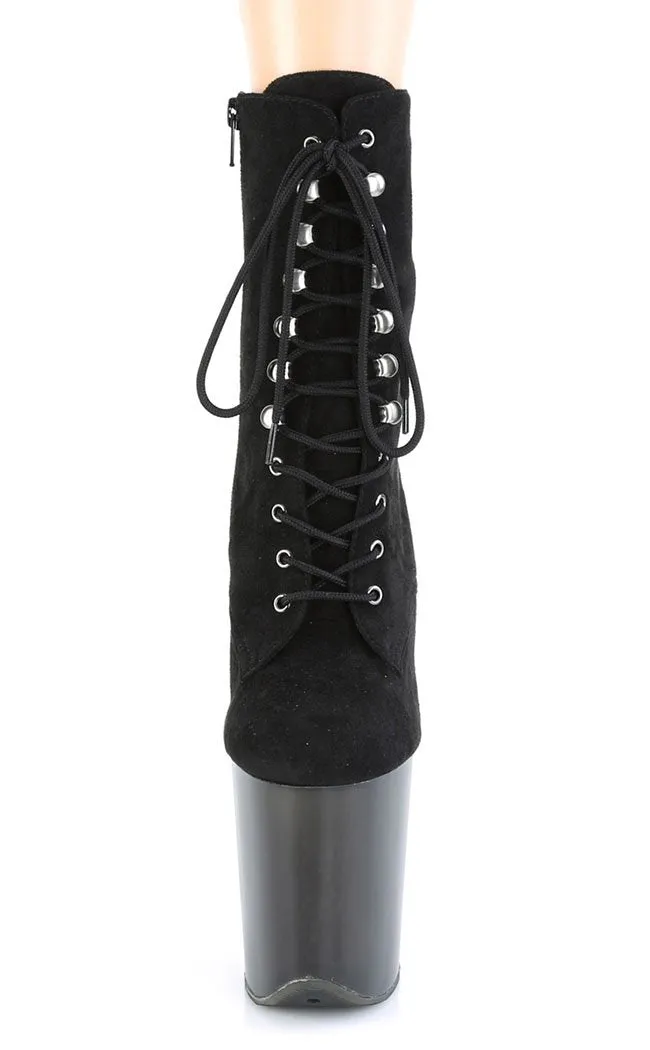 FLAMINGO-1020FST Black Suede Ankle Boots