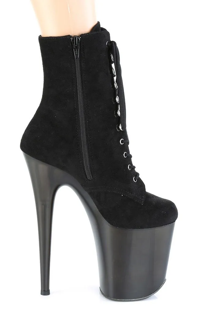 FLAMINGO-1020FST Black Suede Ankle Boots
