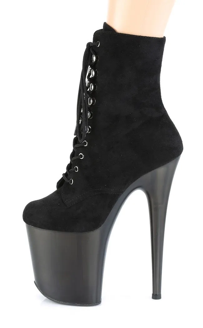 FLAMINGO-1020FST Black Suede Ankle Boots