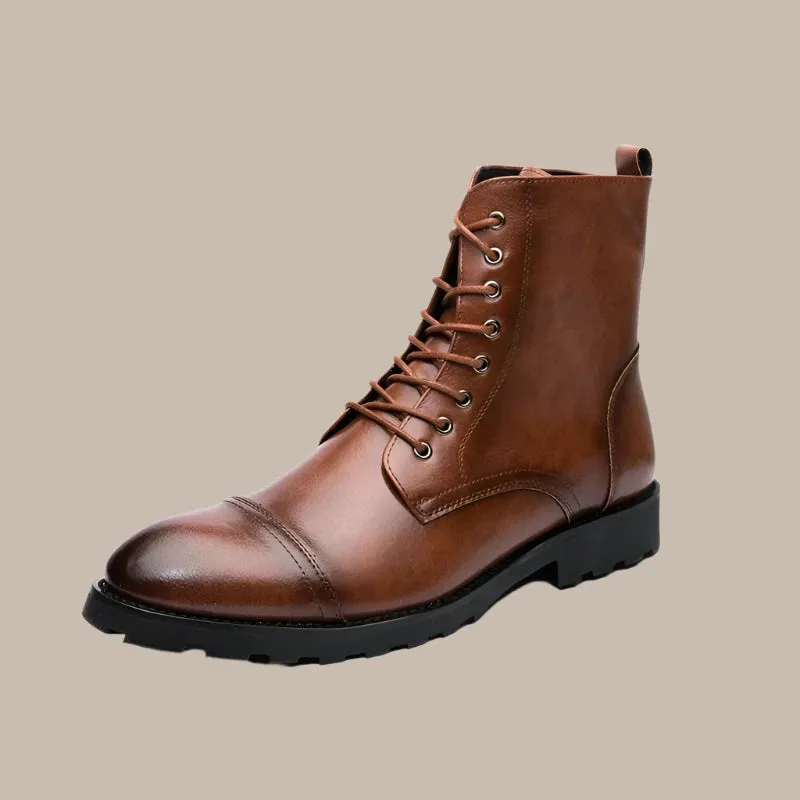 High Top Leather Winter Shoes