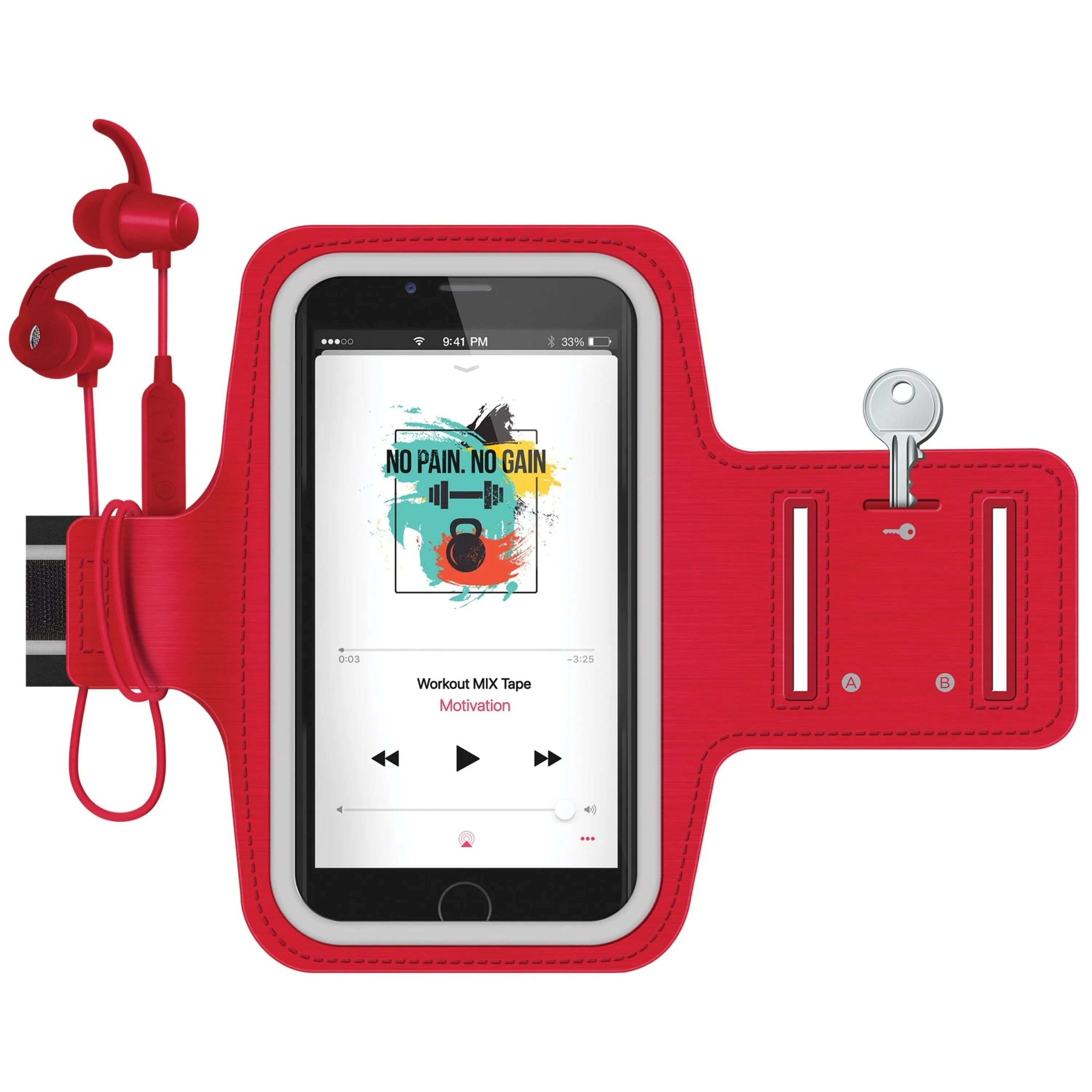 HyperGear ActiveGear Wireless Earphones   Sports Armband