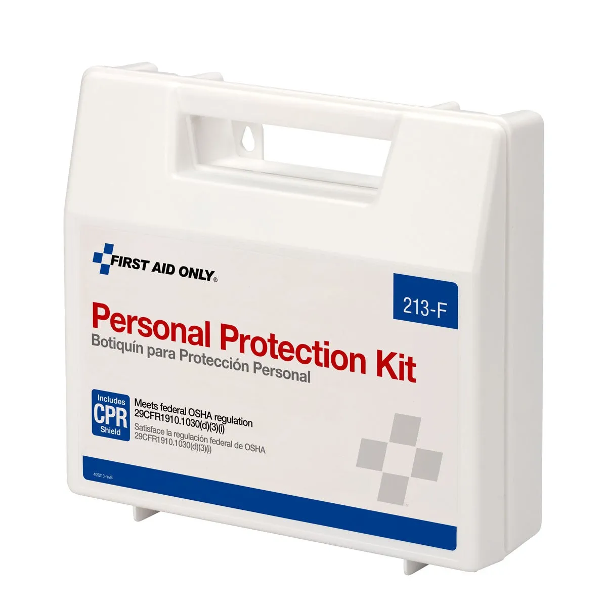 Personal Protection Kit, BBP (Blood Borne Pathogen) Spill Clean Up Apparel Kit With CPR Pack, Plastic Case - BS-FAK-213-F-1-FM