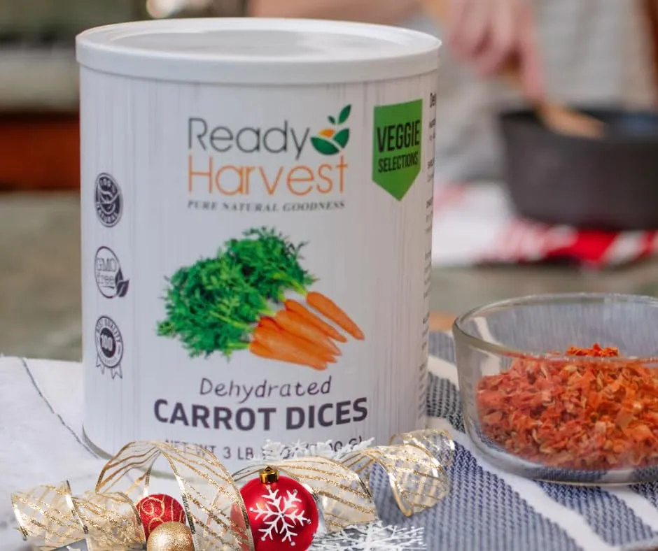 Ready Harvest Dehydrated Carrots - 25 Year Shelf Life - #10 Can