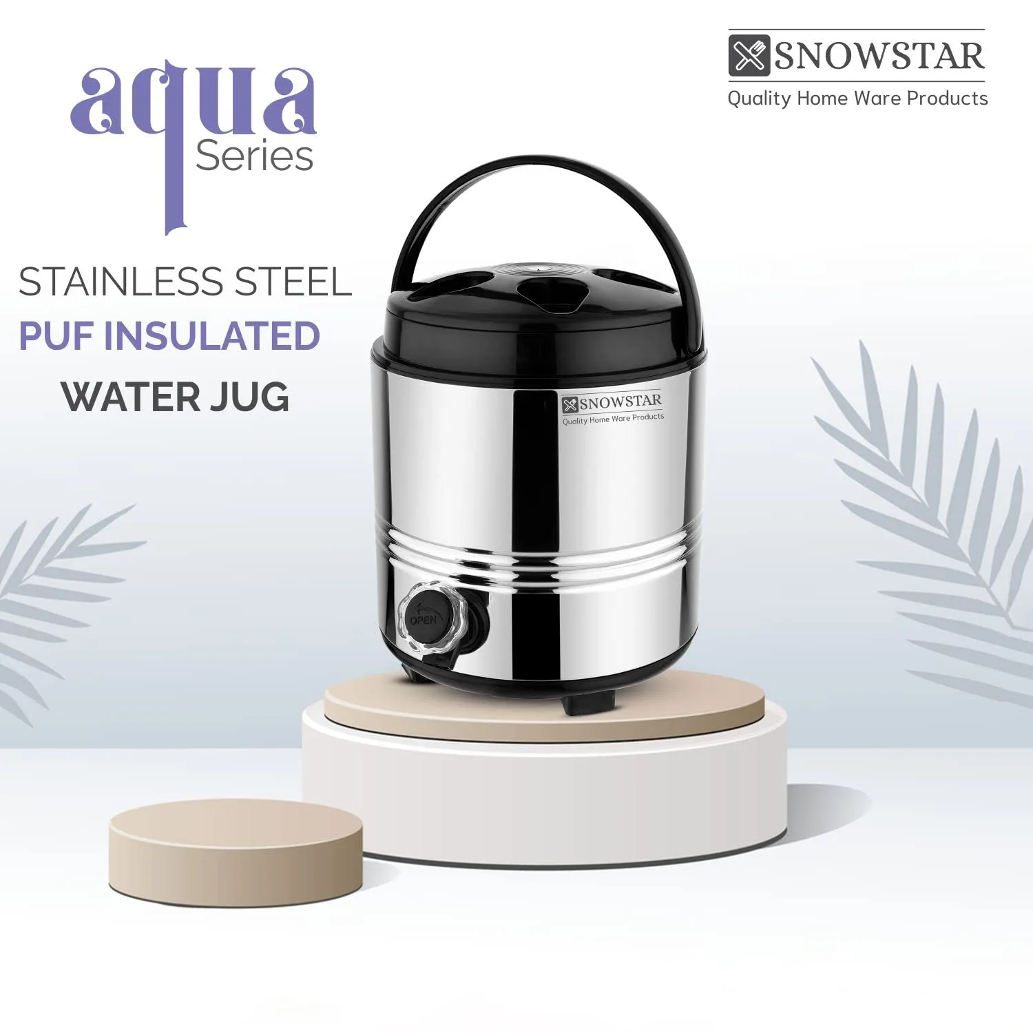 SNOWSTAR® 5 Liters Unbreakable Insulated Water Jug Bottle I 100% Food Grade BPA Free for Travels Home Office Hotel Hospital Picnic Sports I Hot and Cold