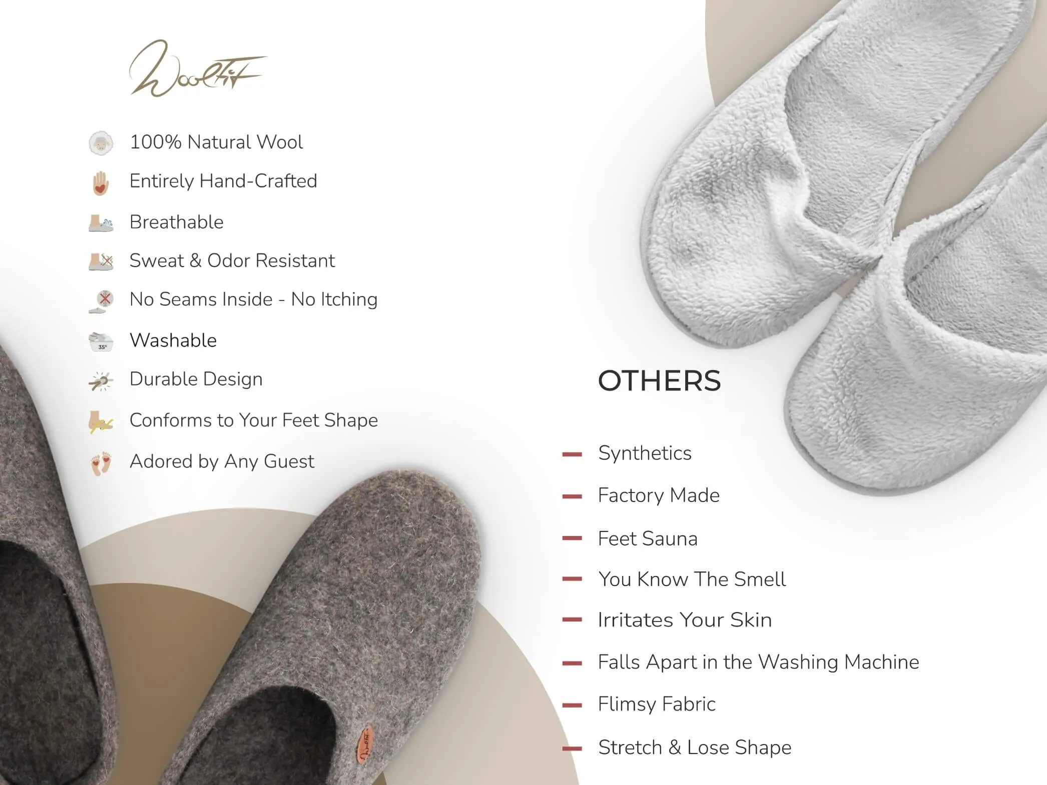 WoolFit Taiga | Felt Slipper Boots with Rubber Sole