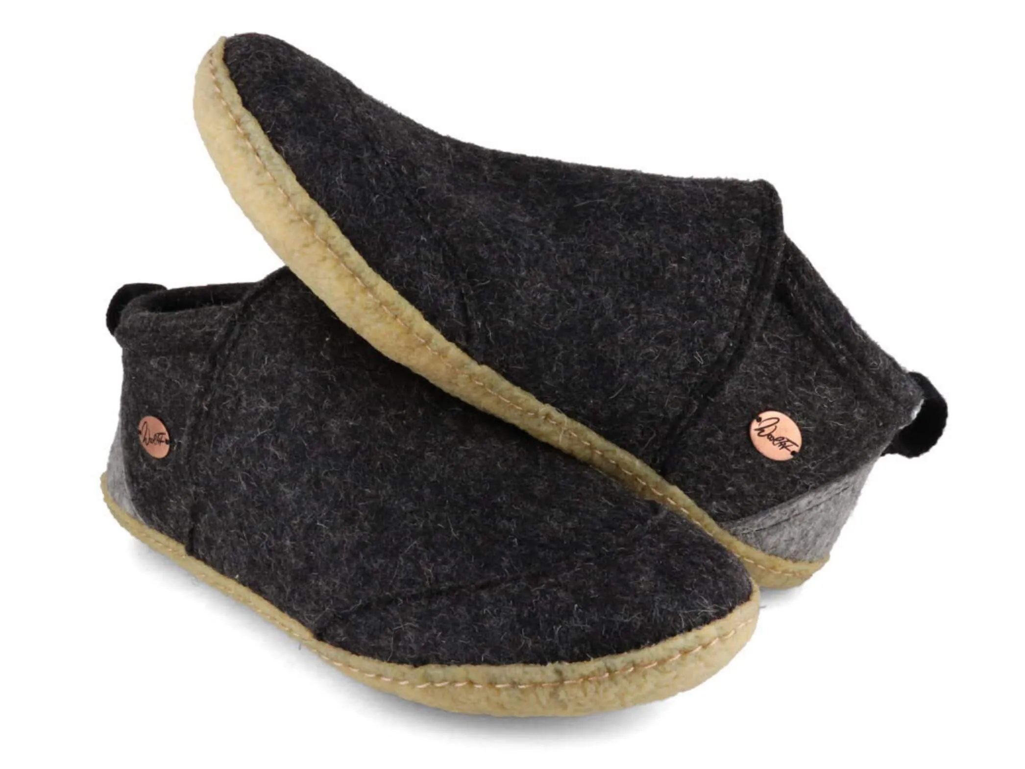 WoolFit Taiga | Felt Slipper Boots with Rubber Sole